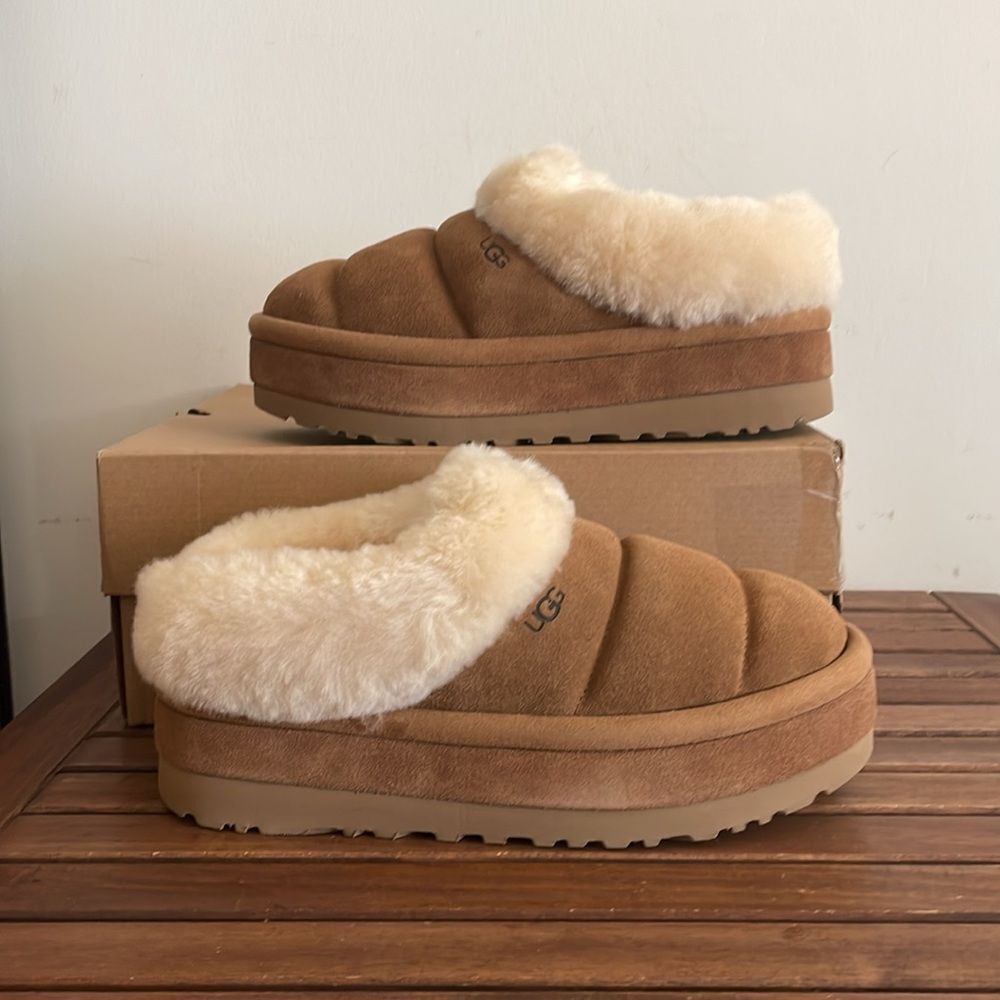 UGG Tazzlita Slip On Cozy Slippers Chestnut USA Women Size 11/UK 9/EU 42 View 4